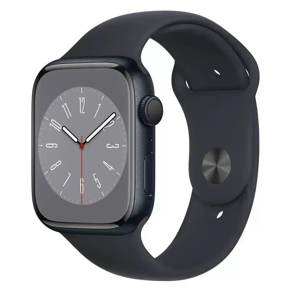 ساعة ابل الاصدار الثامن S8 جديدة Apple Watch series 8 GPS 45mm - Midnight Aluminium