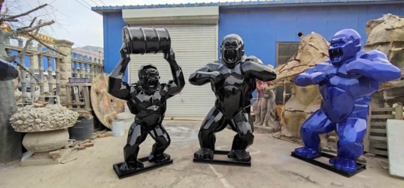 للبيع تماثيل gorilla rechard orlinski